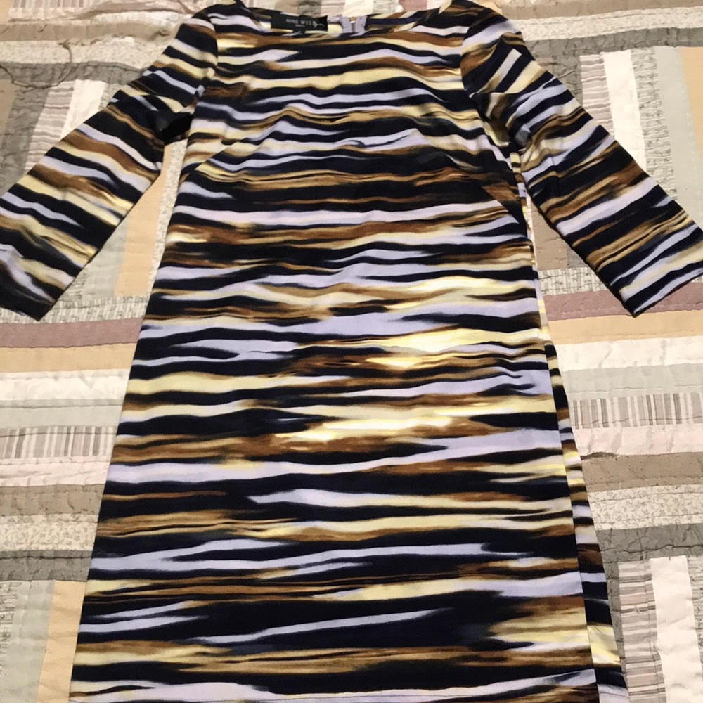 🍂🍁Multicolor Striped Dress 💛💙